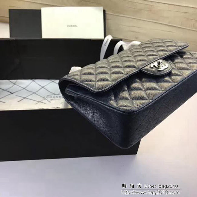 香奈兒CHANEL 升級版A1112全新經典小羊皮金銀鏈條單肩斜挎包 DSC1740